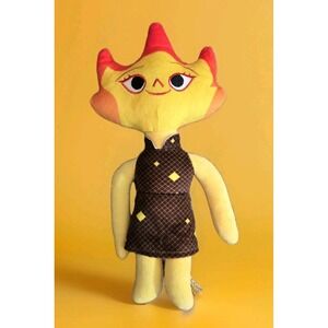 Disney Pixar Elemental Ember Lumen Plush Toy Stuffed Yellow Orange Fire Design